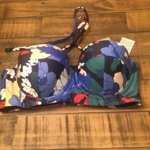 Coastal Blue bikini top medium NWT